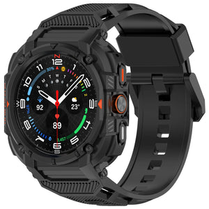 Samsung Galaxy Watch Ultra 2 TPU Armband mit integrierter Hülle (Schwarz)