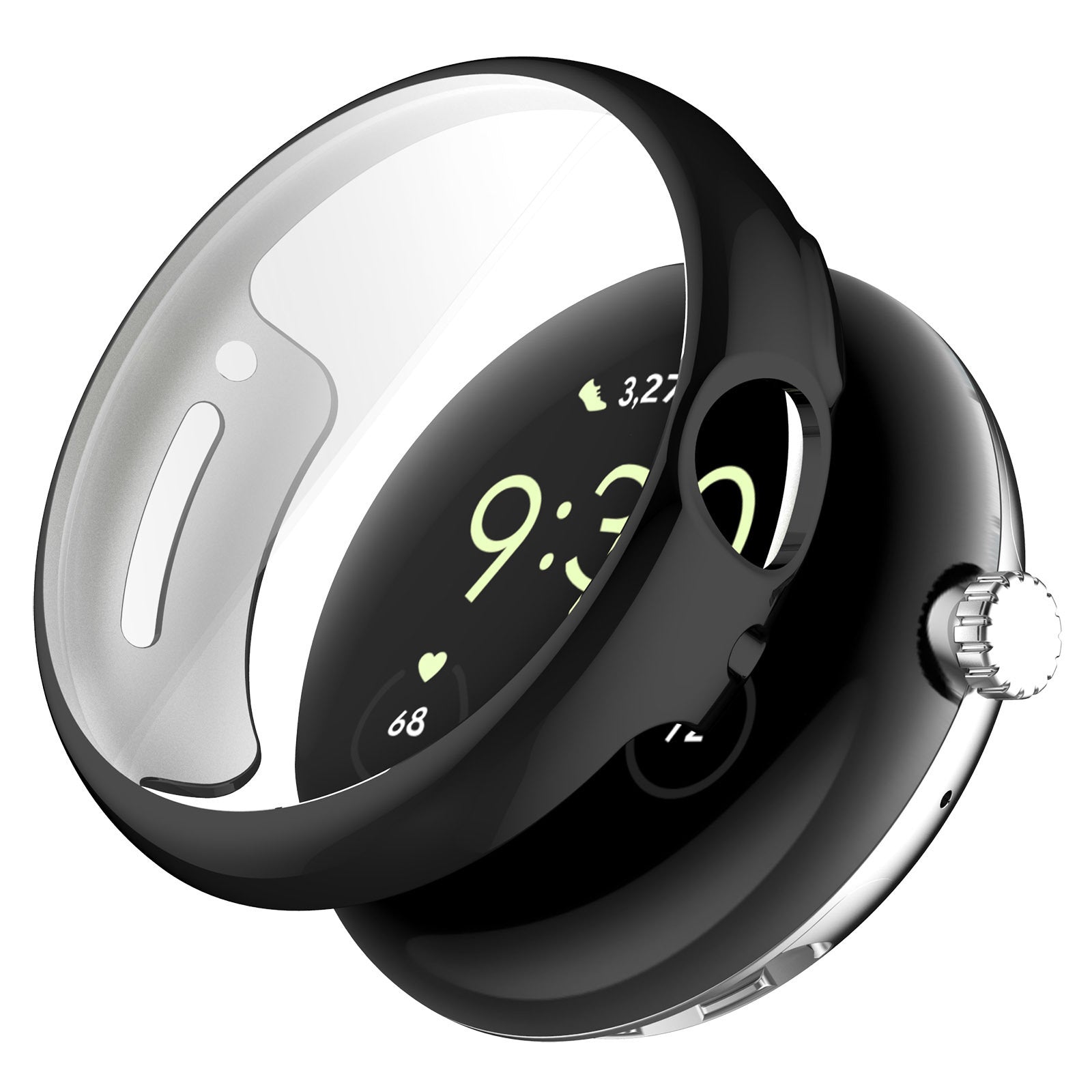 Google Pixel Watch 4 - 45mm TPU case (zwart)
