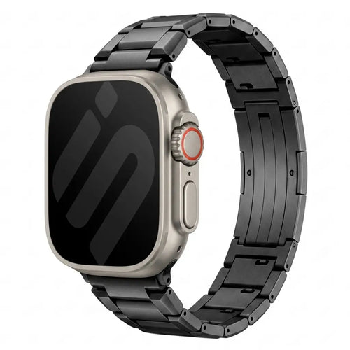 Apple Watch Ultra Raffiniert Titanarmband (Schwarz)