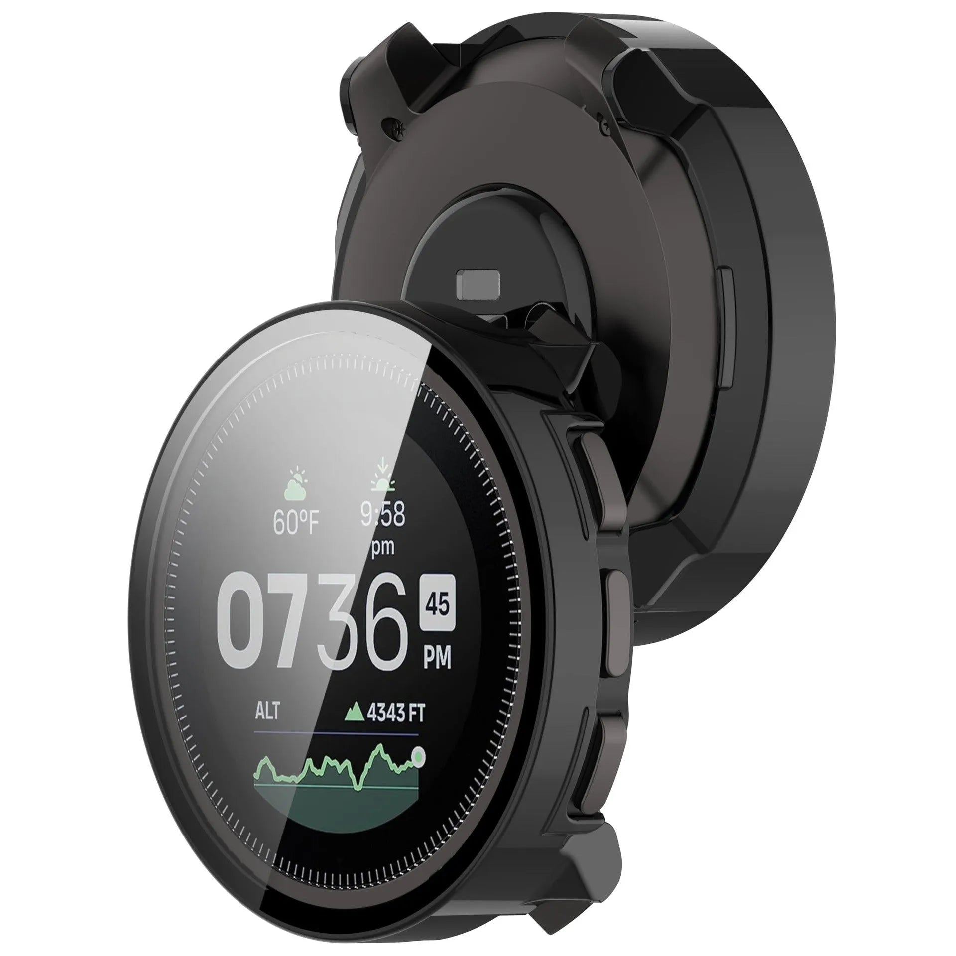 Suunto Vertical Hard Case with Glass (Black)