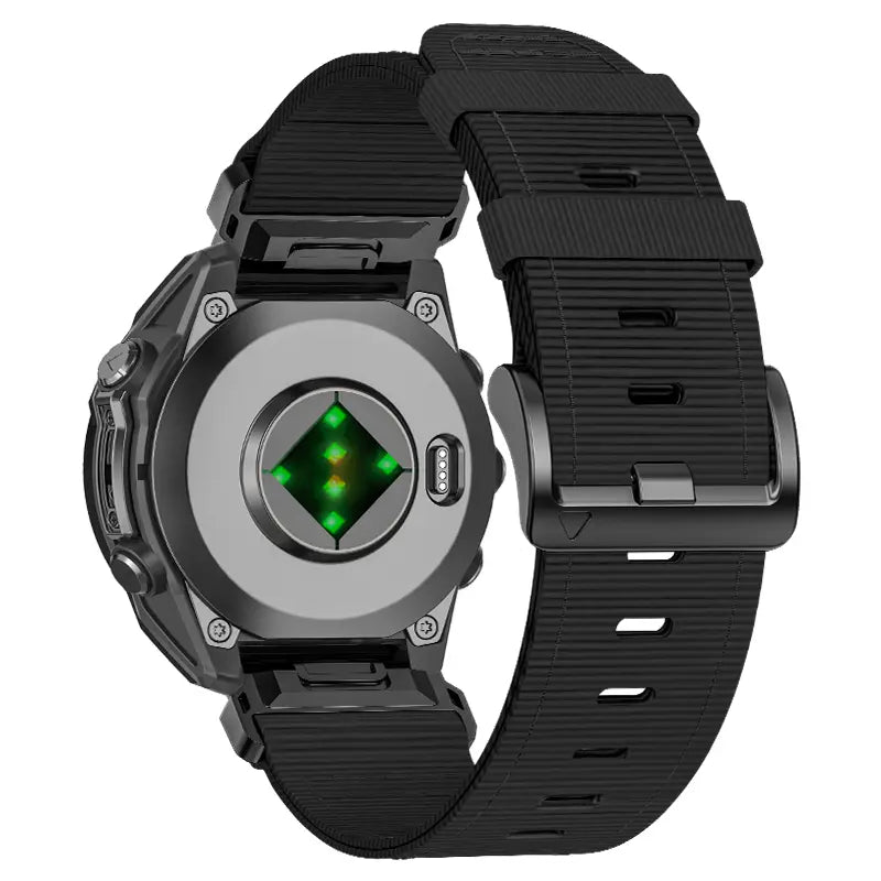 Bracelet nylon premium avec boucle Garmin Fenix E (noir)