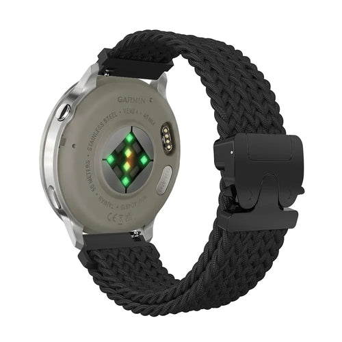Garmin Forerunner 70 Geflochtenes Armband mit P-Schnalle (Schwarz)