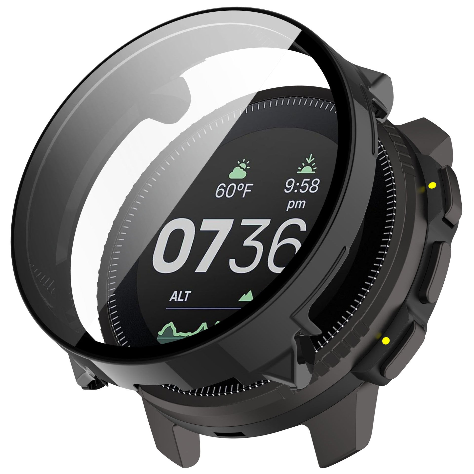 Funda resistente con vidrio Suunto Vertical (negro)
