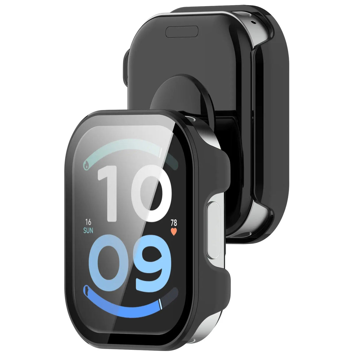 Redmi Watch 6 Active PC Case with Glass (Black)