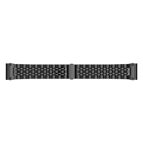 Bracelet acier '7 beads' premium Garmin Forerunner 965 (noir)