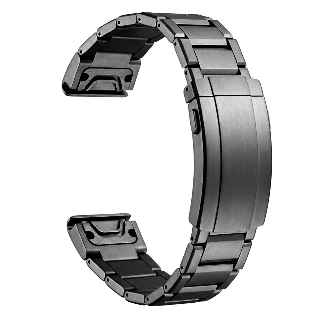 Garmin Fenix E Adjustable Titanium Strap (Black)