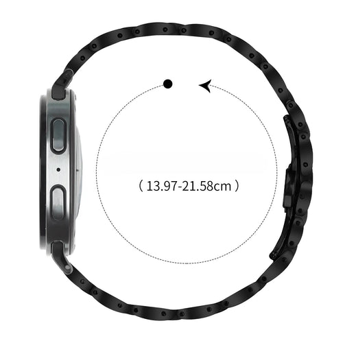 Bracelet acier fin Samsung Galaxy Watch 8 Classic (noir)