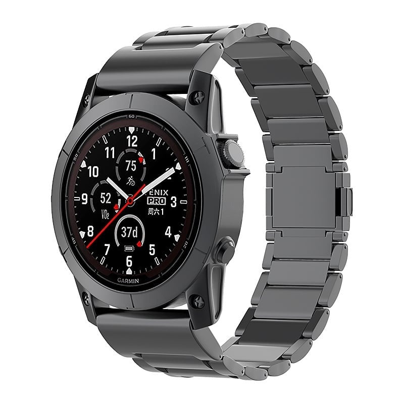Correa titanio magnético Garmin Instinct 3 - 45mm (negro)