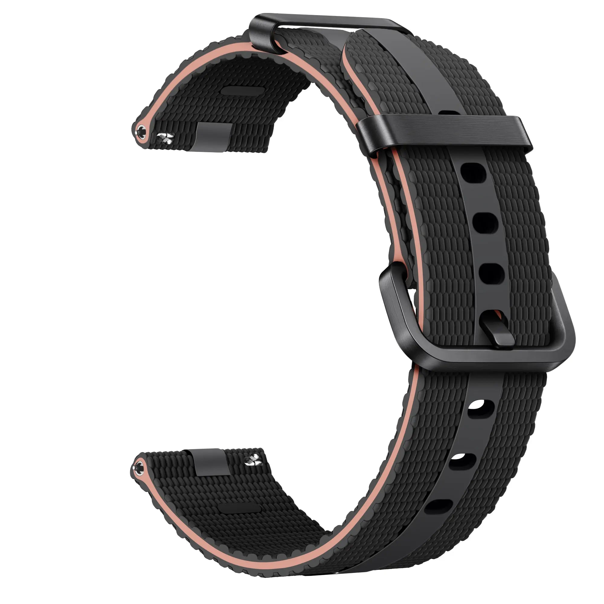 Correa activa silicona ICE Smart 2.0 Round 1.20 (negro/rosa claro)