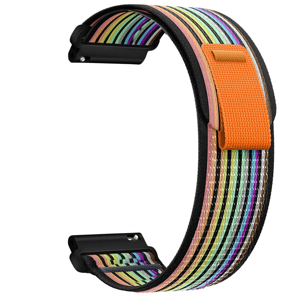 Correa nylon trail Garmin Vivomove Sport (negro colorido)
