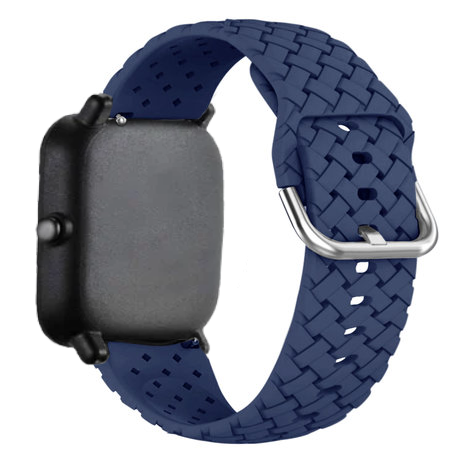 Correa silicona tejida Amazfit GTS 2 (azul oscuro)