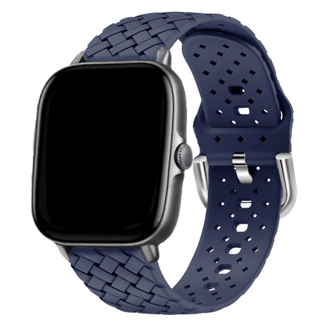 Correa silicona tejida Amazfit GTS 2 (azul oscuro)