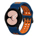 Samsung Galaxy Watch 4 44mm Sport Square Armband (Blau/Orange)