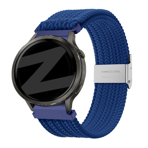 Bandz Garmin Vivoactive 4 Gewebtes Nylonarmband (Blau)