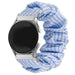 Samsung Galaxy Watch FE scrunchie bandje (blauw gestreept)
