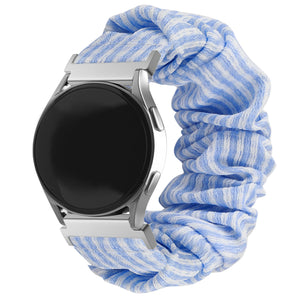 Huawei Watch GT 42mm Scrunchie Armband (Blauer Streifen)
