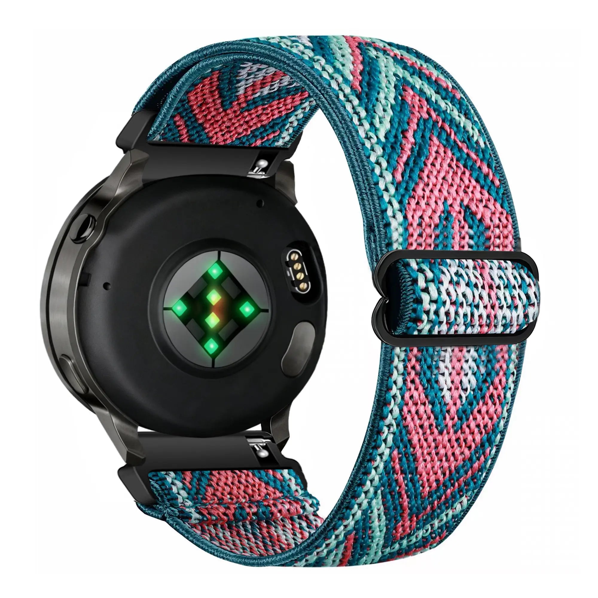 Bandz Oozoo Smartwatch 20mm Elastic Nylon Strap (Blue Mix)