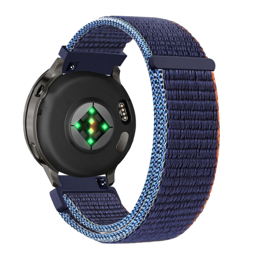 Bandz Bracelet nylon Loop Garmin Forerunner 265s (bleu foncé mix)