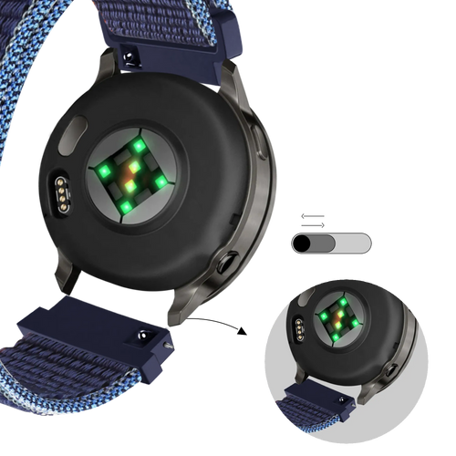 Bandz Correa nylon Loop Garmin Forerunner 265s (azul oscuro mix)