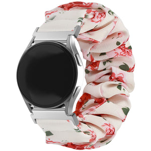 Samsung Galaxy Watch 4 Classic 42mm Scrunchie Strap (Roses)