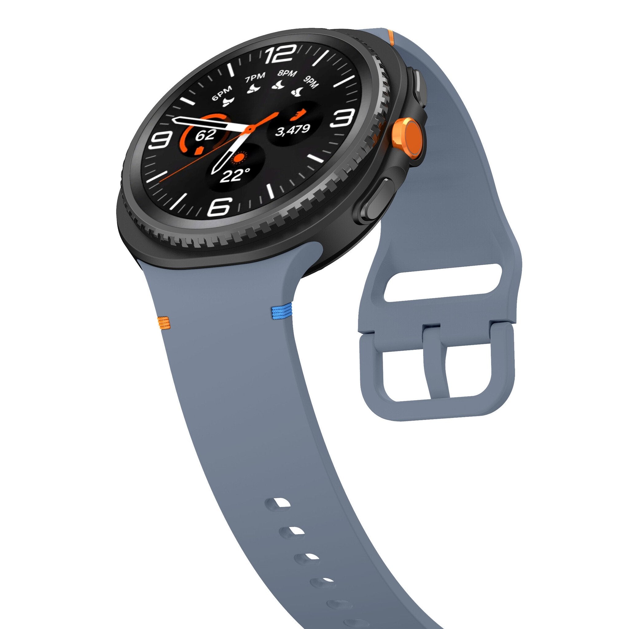 Samsung Galaxy Watch 8 - 40mm Silicone Strap (Greyblue)
