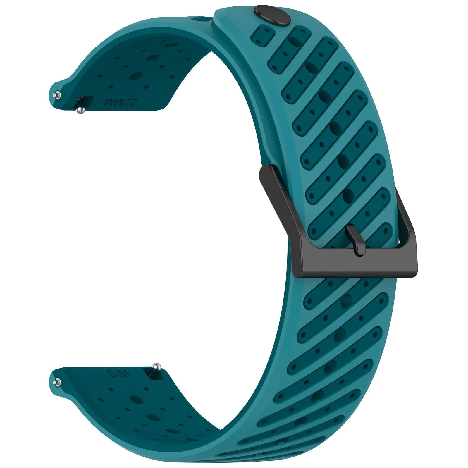 Coros Pace 4 Striped Silicone Strap (Blue)