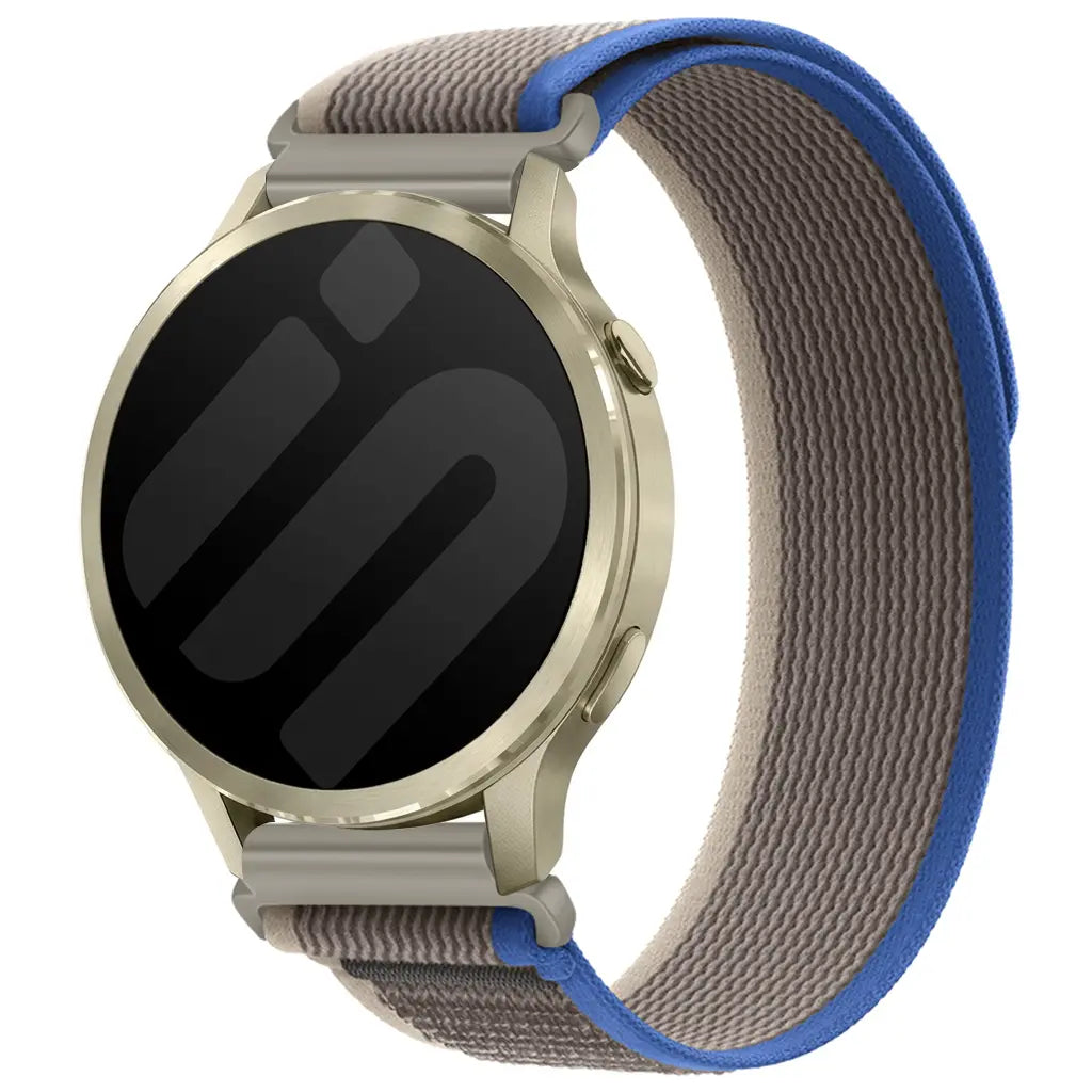 Correa nylon trail Garmin Vivomove Sport (gris/azul)