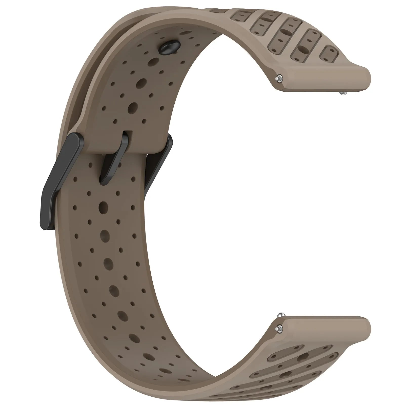 Coros Apex 2 Pro Striped Silicone Strap (Brown)