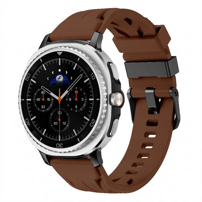 galaxy watch 8 racr silicone band brown