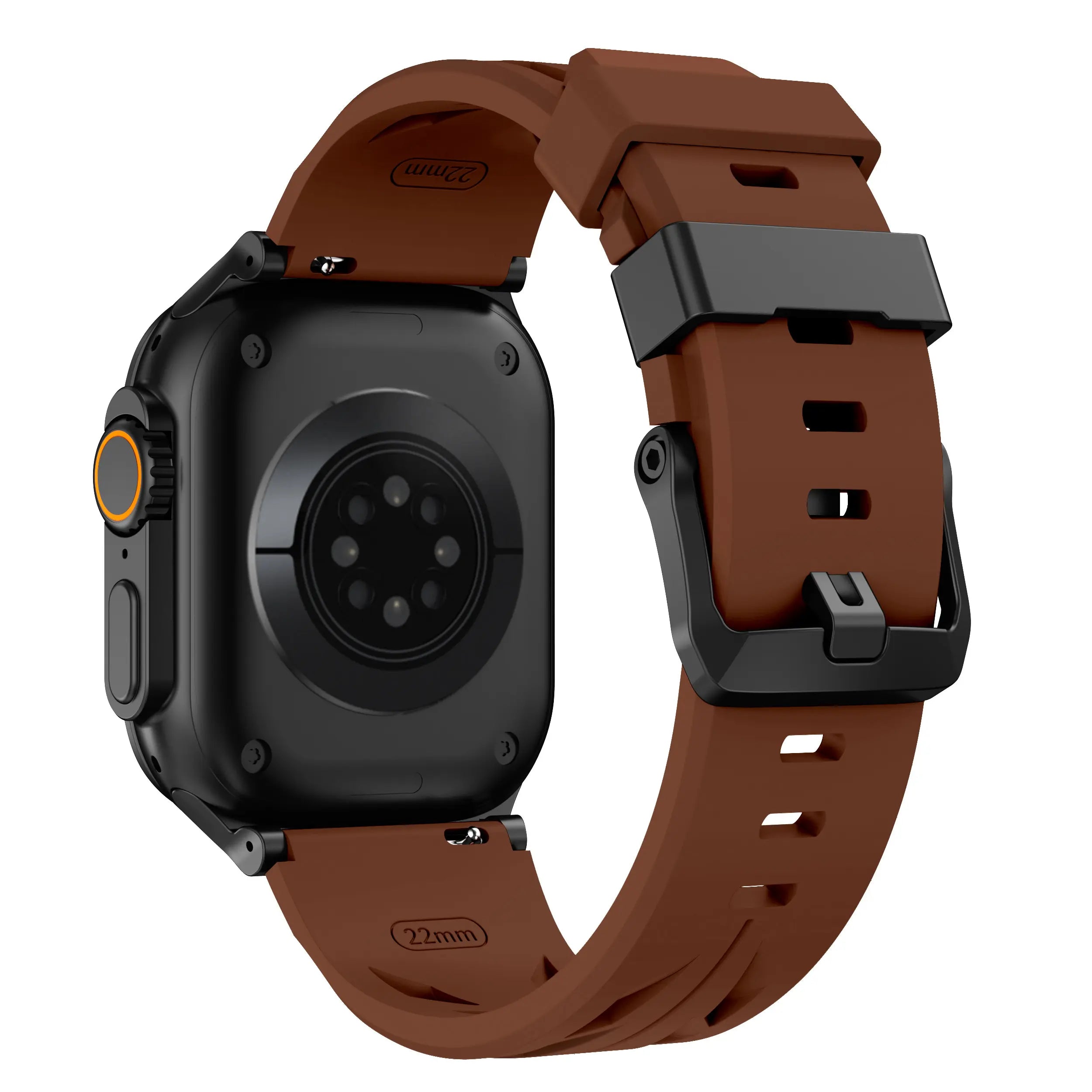 Apple Watch race siliconen band (bruin)