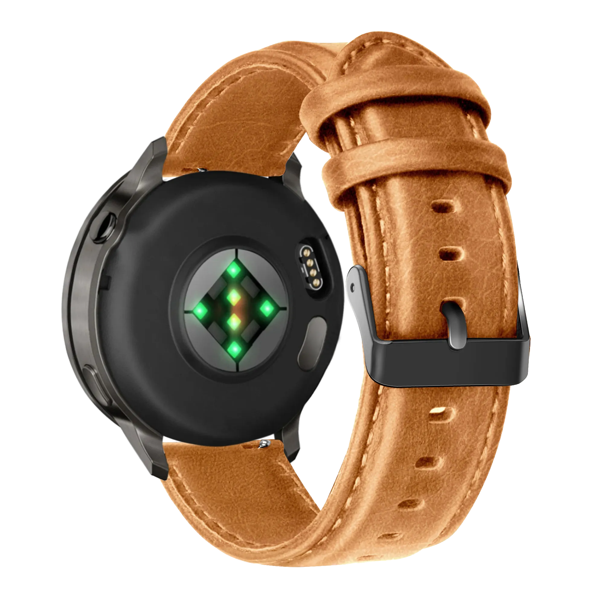 Bandz Garmin Forerunner 70 Lederarmband 'Classic' (Braun)