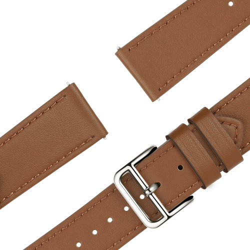 Bandz universeel 18mm lederen band 'Deluxe' (bruin)