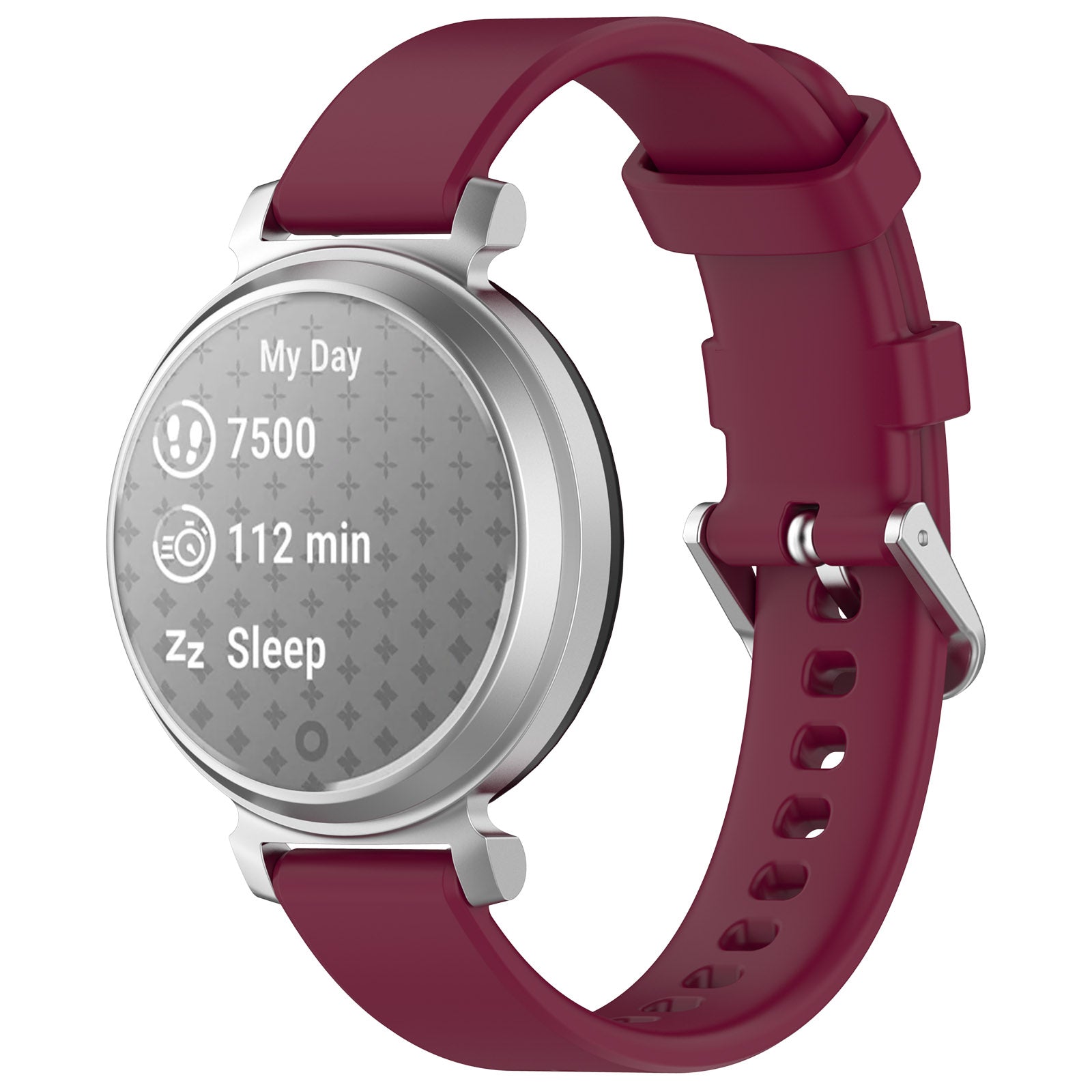 Garmin Lily 2 siliconen classic bandje (wijnrood)