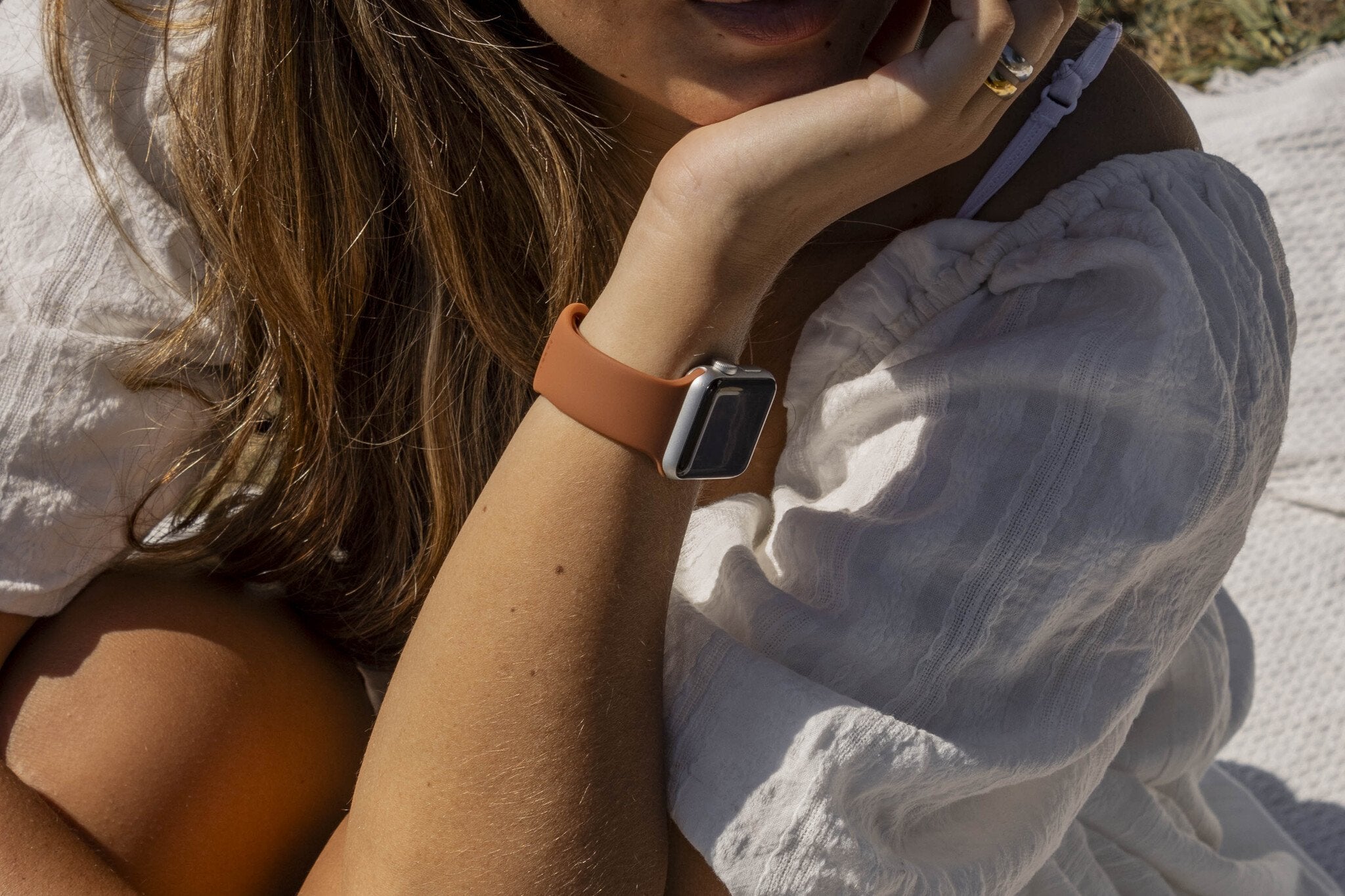 Correa silicona xoxo Wildhearts Apple Watch (marrón)