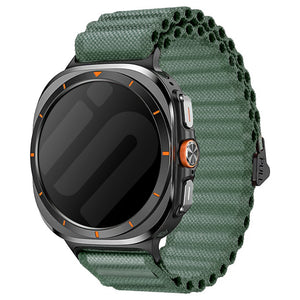 Samsung Galaxy Watch Ultra Outdoor Nylon Strap (Dark Green)