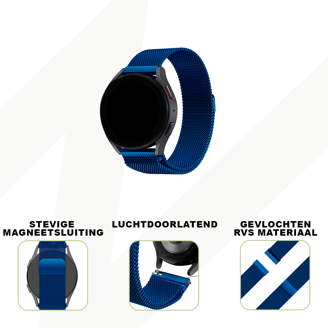 Bandz Garmin Forerunner 645 Milanese Loop Strap (Blue)