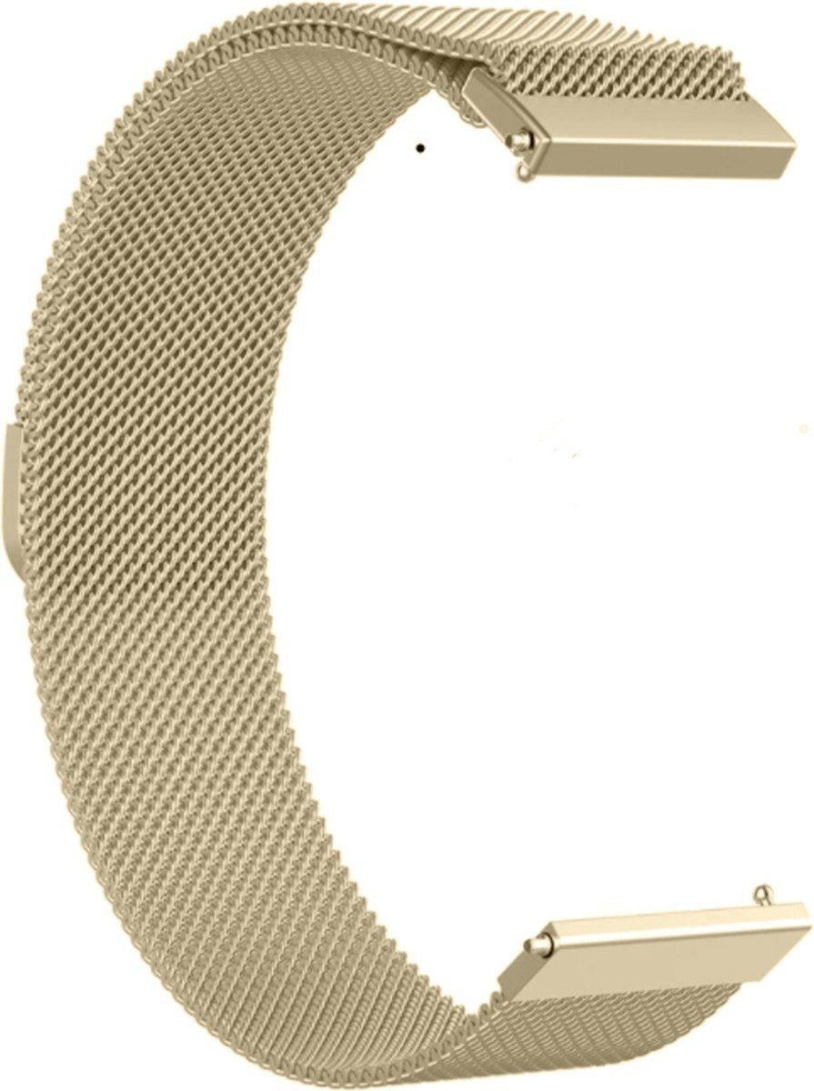 Correa reloj milanesa 20mm - universal (champán)
