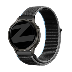 Bandz Garmin Vivoactive 4 Nylon Loop Armband (Anthrazit)
