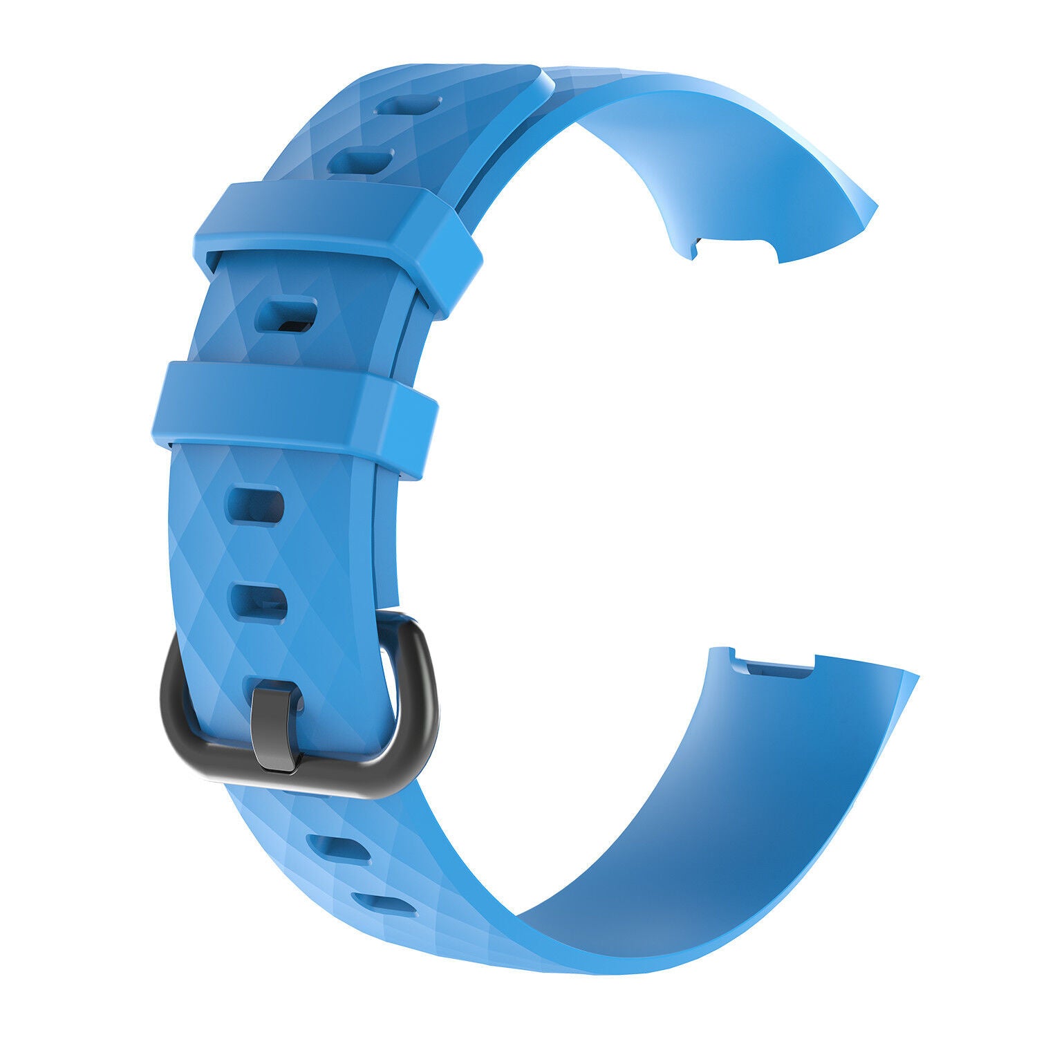 Fitbit Charge 4 Silikonarmband (Hellblau)