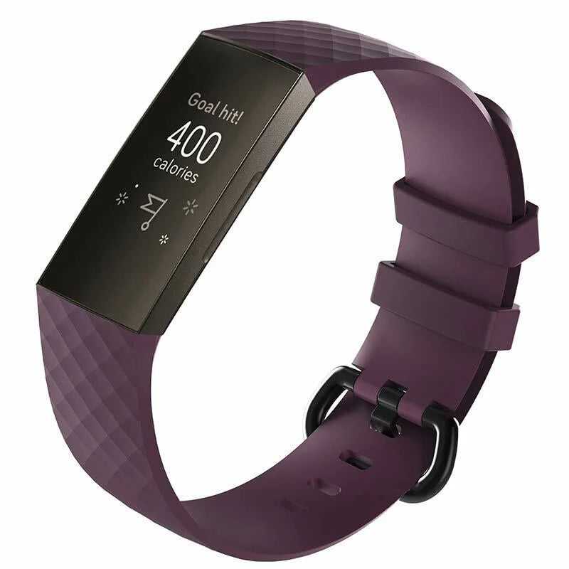 Fitbit Charge 4 Silikonarmband (Lila)