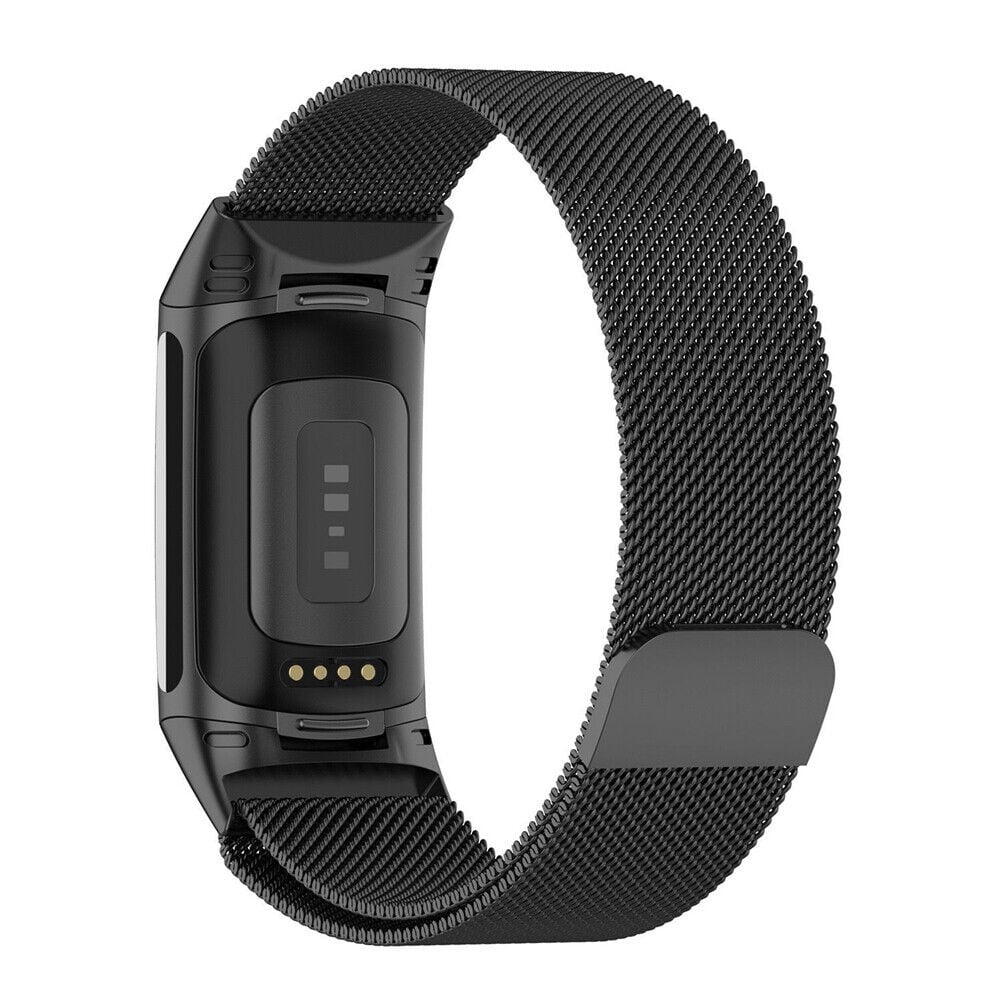 Correa milanesa Fitbit Charge 5 (negra)