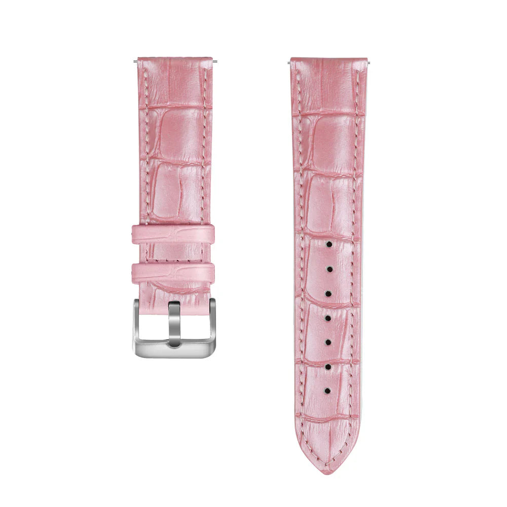 Coros Pace 2 Crocodile Leather Grain Strap (Pink)