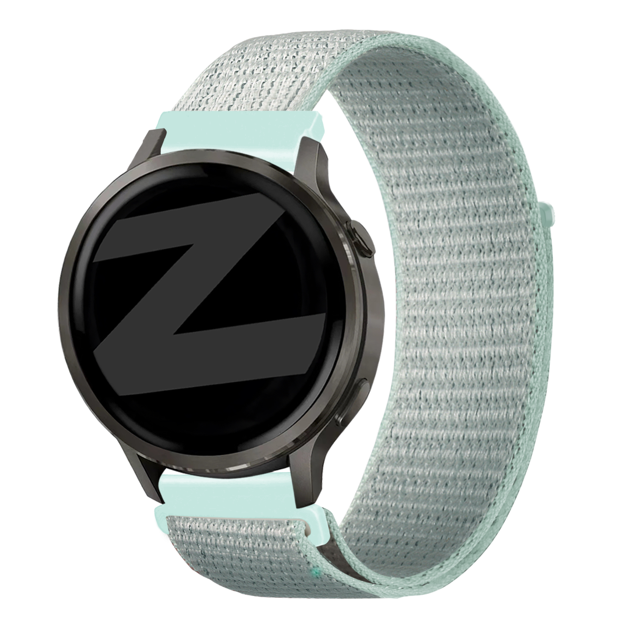 Bandz Garmin Forerunner 255s nylon loop band (licht cyaan)