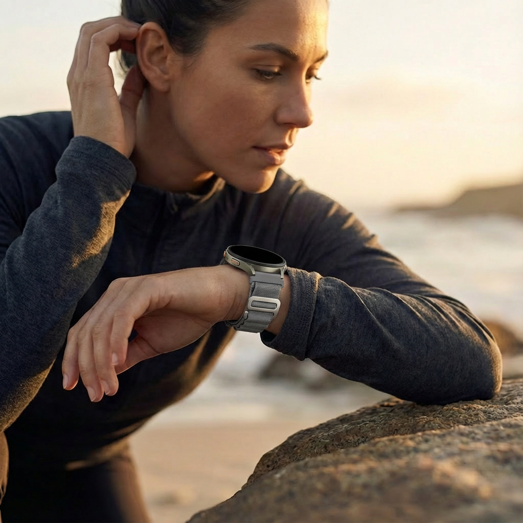 Bandz Huawei Watch GT 2 - 46mm Alpine Nylon Strap (Grey)