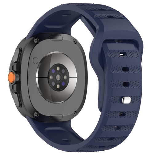 Samsung Galaxy Watch 8 - 40mm Outdoor Silikonarmband (Dunkel Blau)