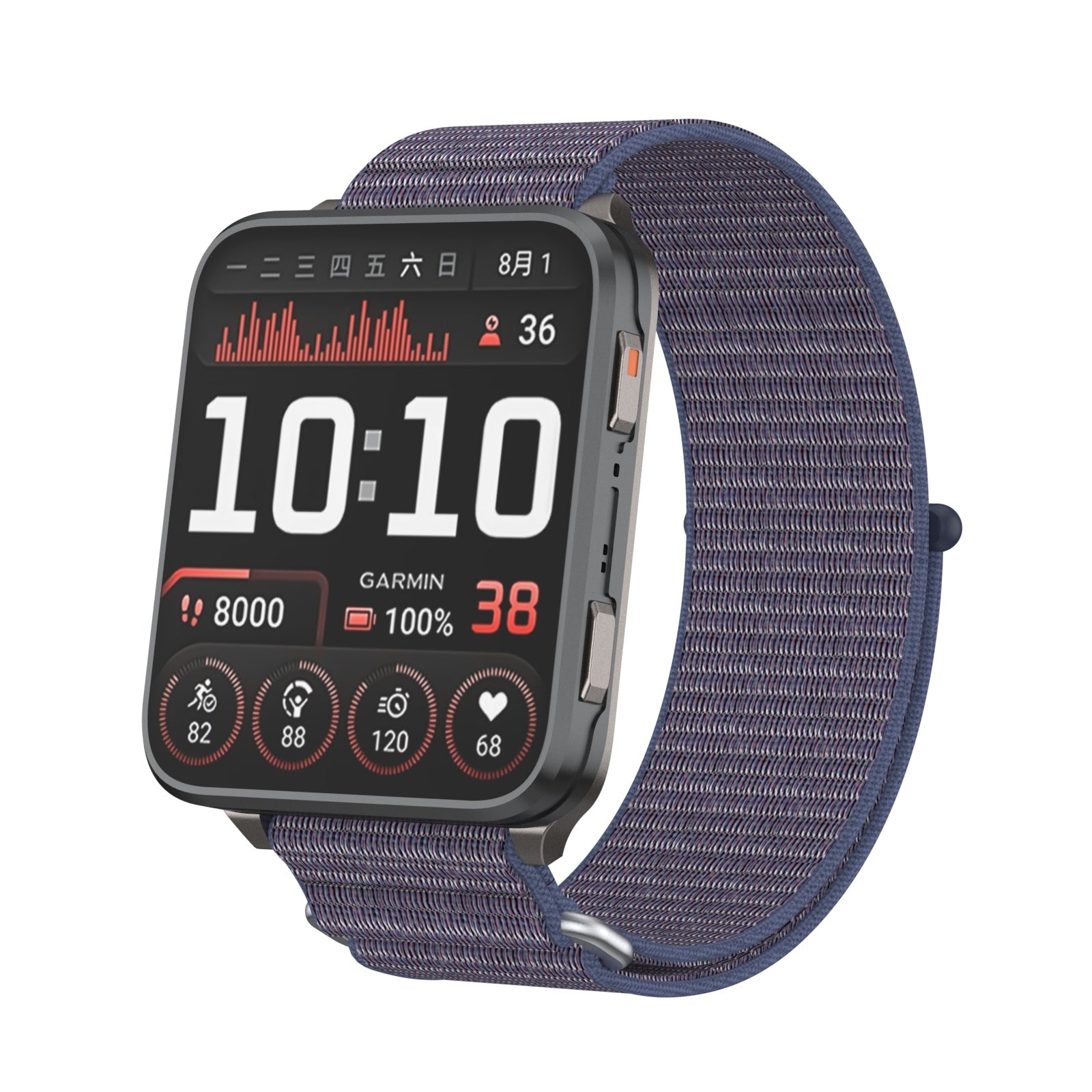 Correa nylon Garmin Venu X1 (azul oscuro)