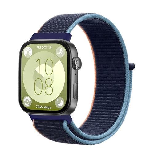 Huawei Watch Fit 4 Pro Nylon Classic Strap (Dark Blue)