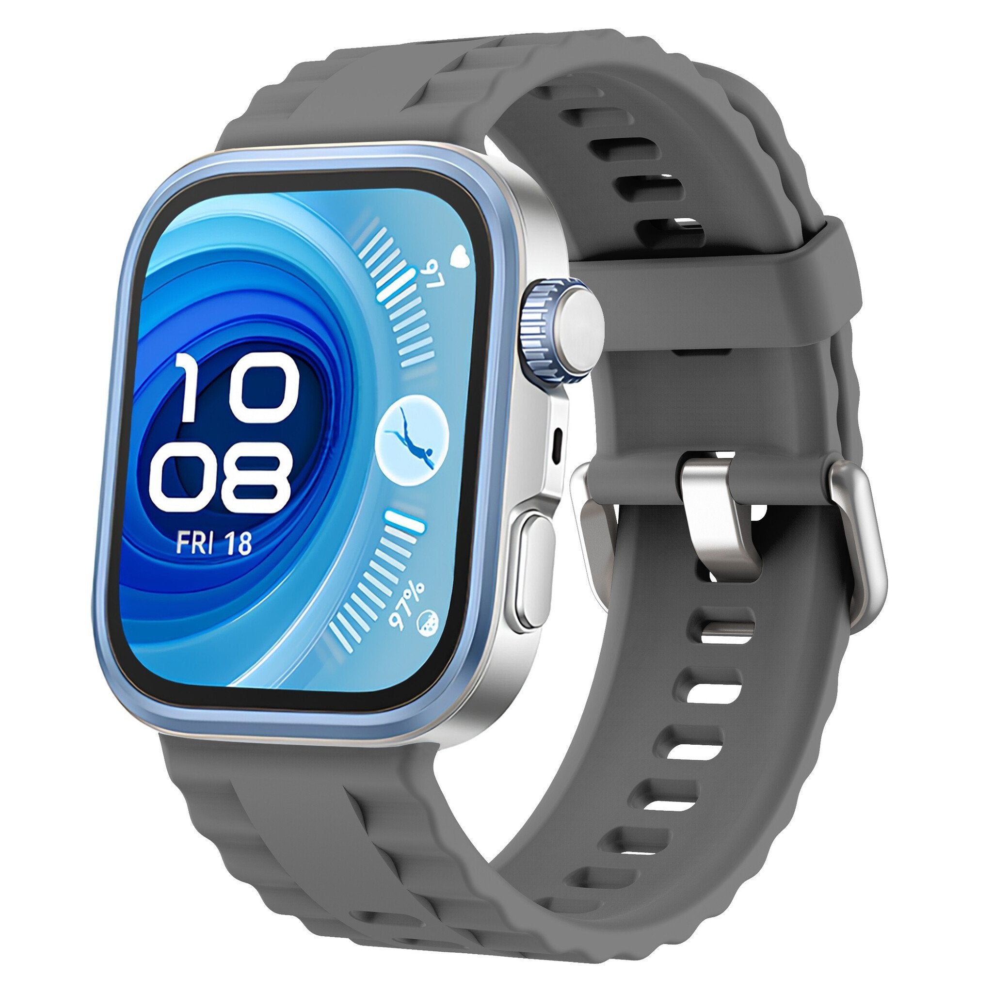 Correa silicona Classic Huawei Watch Fit 4 Pro (gris oscuro)