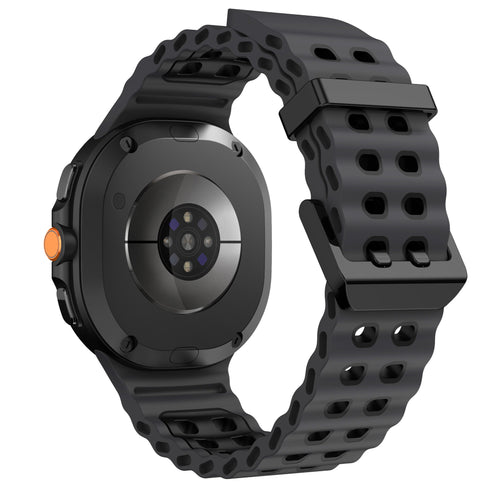 Bracelet Ocean Samsung Galaxy Watch 8 - 40mm (gris foncé/noir)