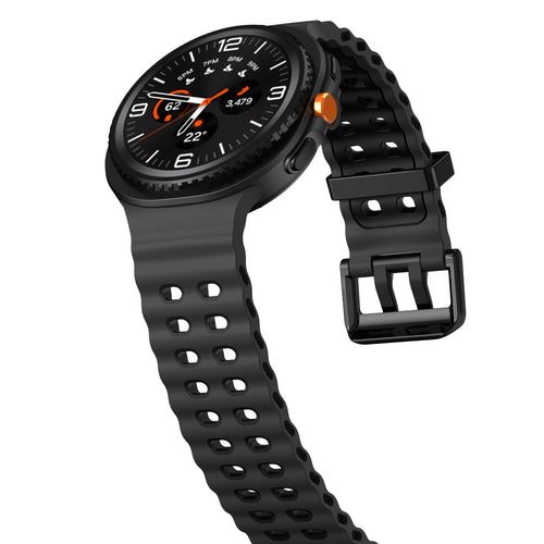 Bracelet Ocean Samsung Galaxy Watch 8 - 40mm (gris foncé/noir)